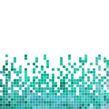 Abstract vector square pixel mosaic background Stock Illustration