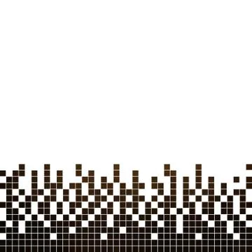 Abstract vector square pixel mosaic background Stock Illustration