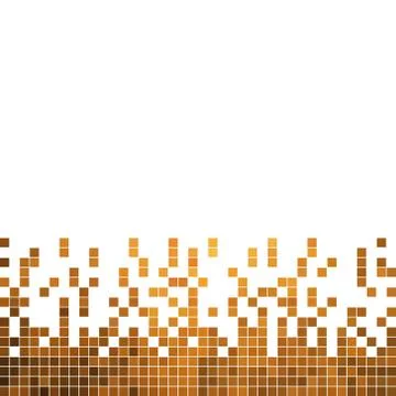 Abstract vector square pixel mosaic background Stock Illustration