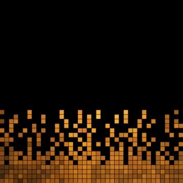 Abstract vector square pixel mosaic background Stock-Illustration