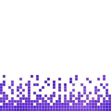 Abstract vector square pixel mosaic background Illustrazione stock