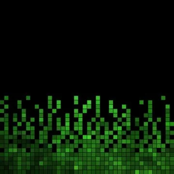 Abstract vector square pixel mosaic background Illustrazione stock