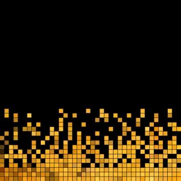 Abstract vector square pixel mosaic background Stock Illustration