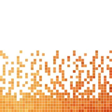 Abstract vector square pixel mosaic background Stock Illustration