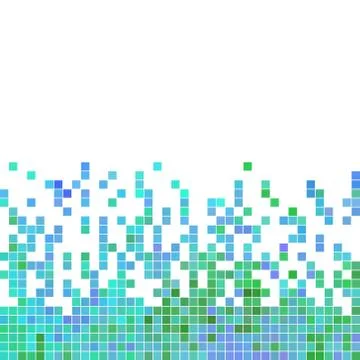Abstract vector square pixel mosaic background 스톡 일러스트