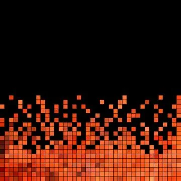 Abstract vector square pixel mosaic background 스톡 일러스트