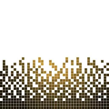 Abstract vector square pixel mosaic background Stock Illustration