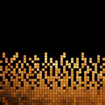 Abstract vector square pixel mosaic background Stock Illustration