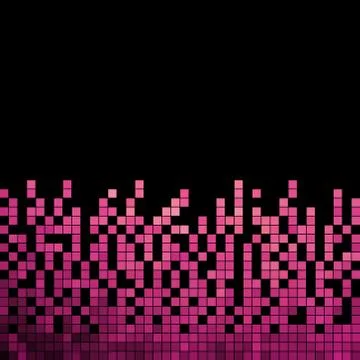 Abstract vector square pixel mosaic background Stock Illustration