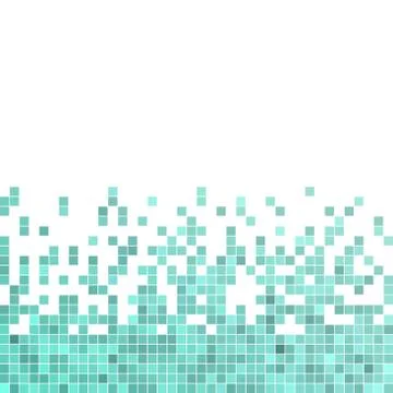 Abstract vector square pixel mosaic background 库存插图