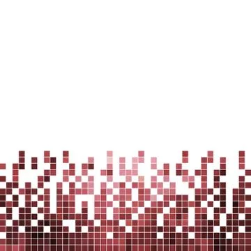 Abstract vector square pixel mosaic background Stock Illustration