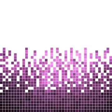 Abstract vector square pixel mosaic background Stock Illustration