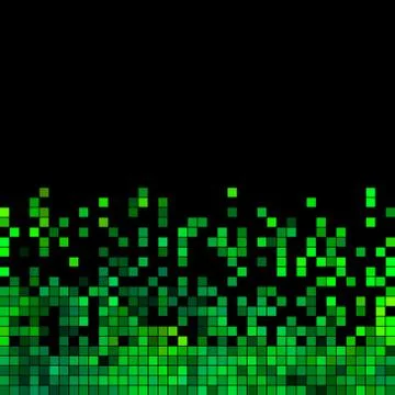 Abstract vector square pixel mosaic background Illustrazione stock