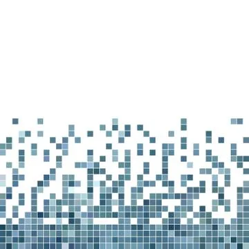Abstract vector square pixel mosaic background Illustrazione stock
