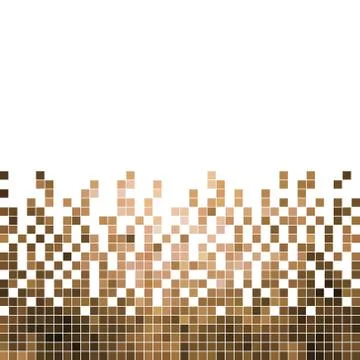 Abstract vector square pixel mosaic background Illustrazione stock