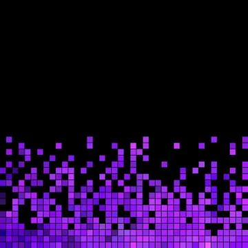 Abstract vector square pixel mosaic background Stock Illustration