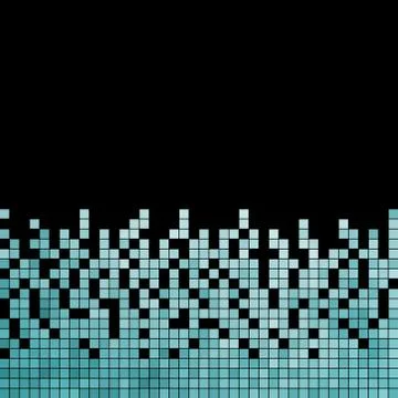 Abstract vector square pixel mosaic background Stock Illustration