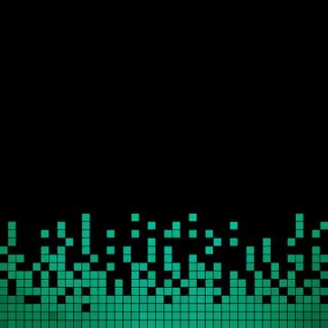 Abstract vector square pixel mosaic background イラスト素材