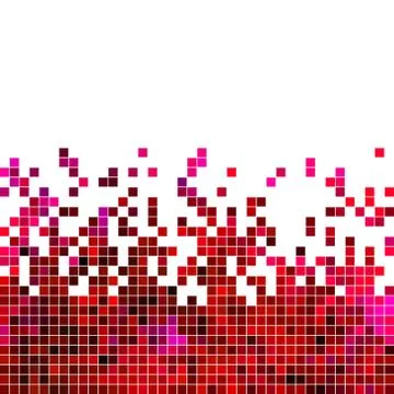 Abstract vector square pixel mosaic background 스톡 일러스트