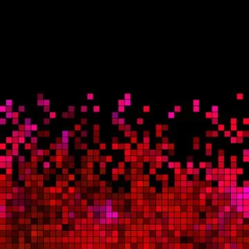 Abstract vector square pixel mosaic background Stock Illustration