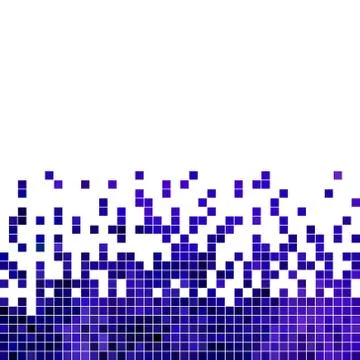 Abstract vector square pixel mosaic background 스톡 일러스트