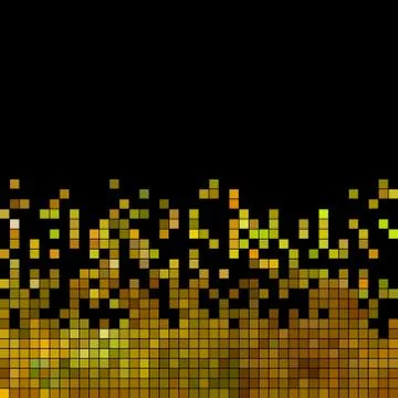 Abstract vector square pixel mosaic background Stock Illustration
