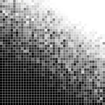 Abstract vector square pixel mosaic background Illustrazione stock