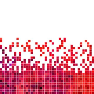 Abstract vector square pixel mosaic background 스톡 일러스트