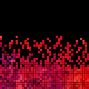 Abstract vector square pixel mosaic background Stock Illustration