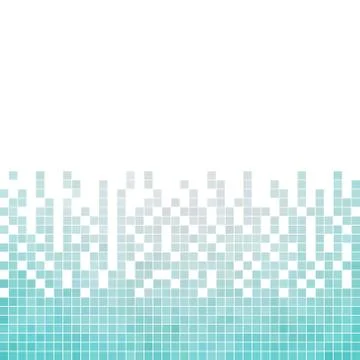Abstract vector square pixel mosaic background Stock Illustration