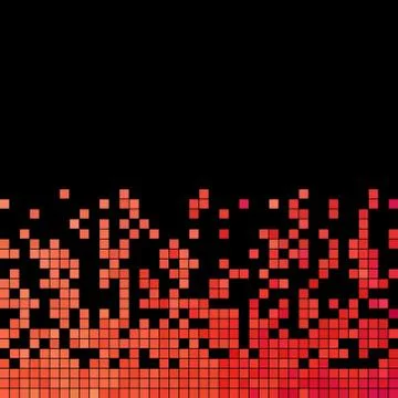 Abstract vector square pixel mosaic background Stock Illustration