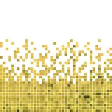 Abstract vector square pixel mosaic background Stock Illustration