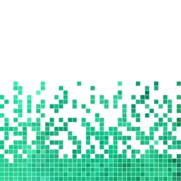 Abstract vector square pixel mosaic background 스톡 일러스트