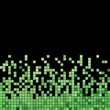 Abstract vector square pixel mosaic background Illustrazione stock