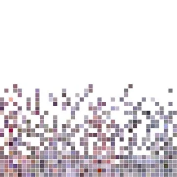 Abstract vector square pixel mosaic background Stock Illustration