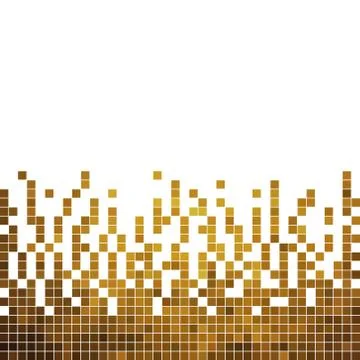 Abstract vector square pixel mosaic background Stock Illustration