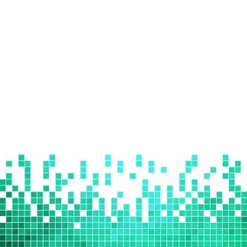 Abstract vector square pixel mosaic background Stock Illustration