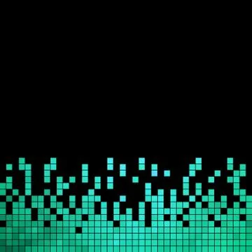 Abstract vector square pixel mosaic background 스톡 일러스트