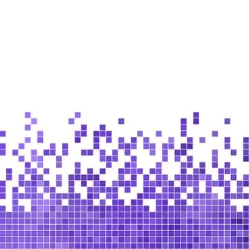 Abstract vector square pixel mosaic background Stock Illustration