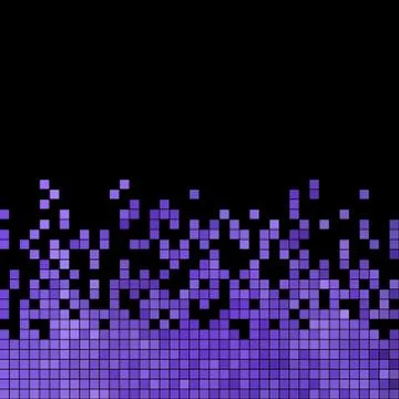 Abstract vector square pixel mosaic background Stock Illustration