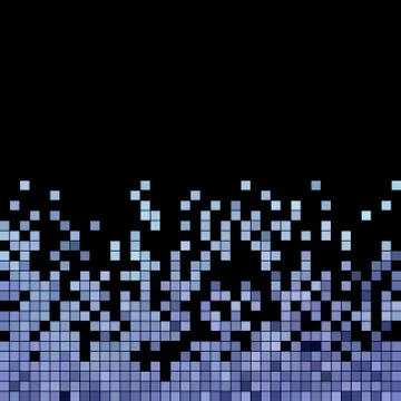 Abstract vector square pixel mosaic background Stock Illustration