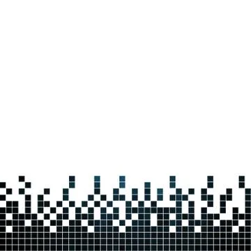 Abstract vector square pixel mosaic background Stock Illustration