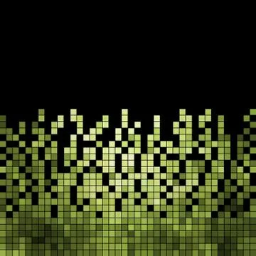 Abstract vector square pixel mosaic background Stock Illustration