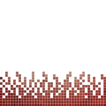 Abstract vector square pixel mosaic background Stock Illustration