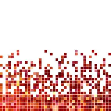 Abstract vector square pixel mosaic background Stock Illustration