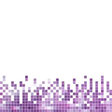 Abstract vector square pixel mosaic background Stock Illustration