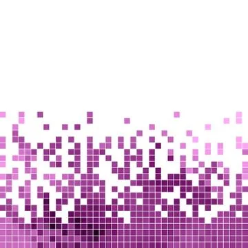 Abstract vector square pixel mosaic background Stock Illustration