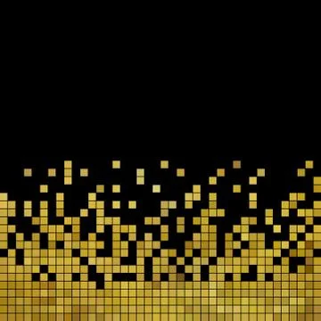 Abstract vector square pixel mosaic background Stock Illustration