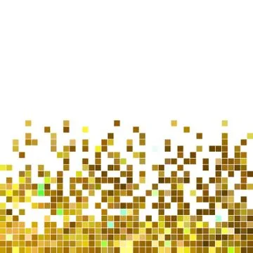 Abstract vector square pixel mosaic background Illustrazione stock