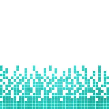 Abstract vector square pixel mosaic background Stock Illustration